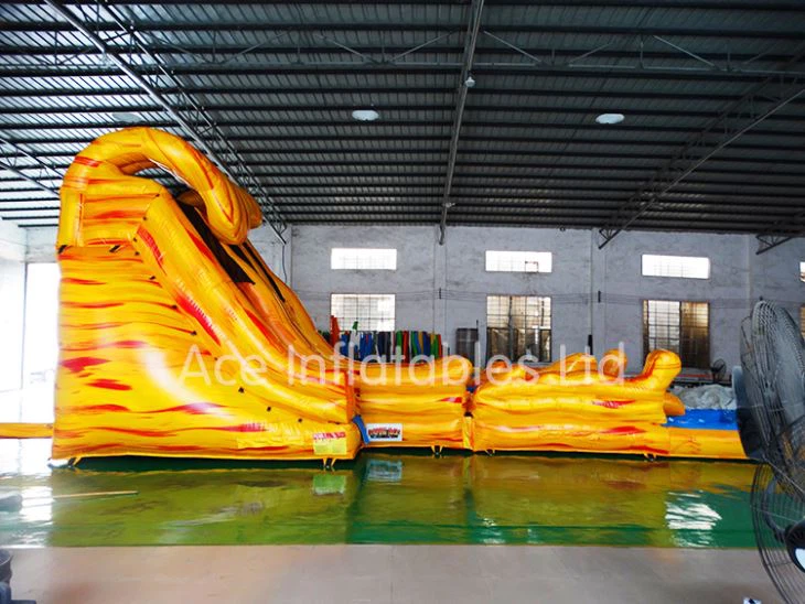 fire inflatable water slide