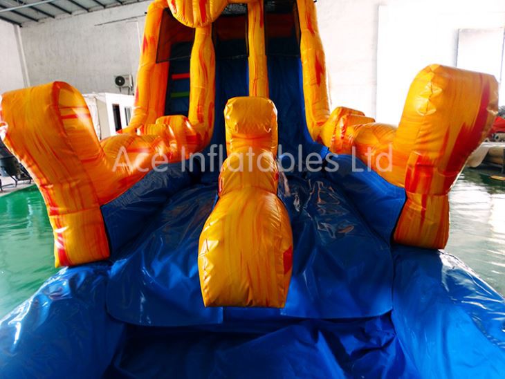 inflatable water slide with pool